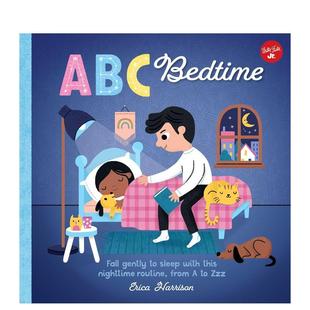儿童图书3 ABC for 轻轻地进入睡眠：第12卷ABC 我 ABC睡前：从A到Z 6岁自然拼读Erica Bedtime英文进口原版 预售