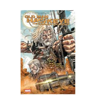 新印刷 图书籍Marc 英文漫画进口原版 Complete 现货 暮年鹰眼：完整合集 Collection Man Old Printing Hawkeye New The