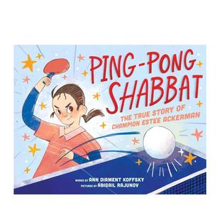 Ping Pong Shabbat英文进口原版 bee 乒乓安息日 儿童绘本图书little books节日庆典 现货