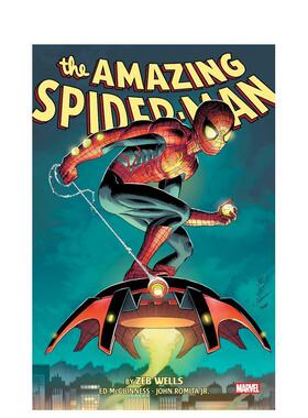 【预售】超凡蜘蛛侠 BY ZEB WELLS 合集卷1 Amazing Spider-Man By Zeb Wells Omnibus Vol. 1英文漫画进口原版图书籍正版John Ro