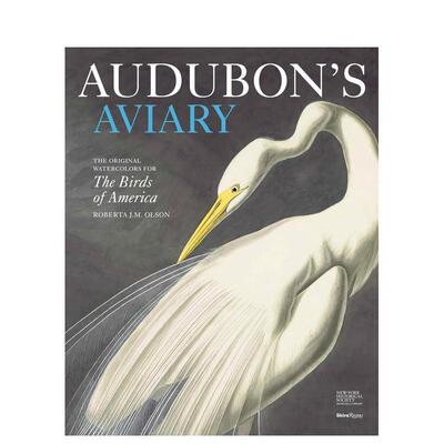 【预售】Audubon‘s Aviary: the Original Watercolors for the Birds of America 奥杜邦的鸟舍：关于美国鸟类的水彩画 英文进口