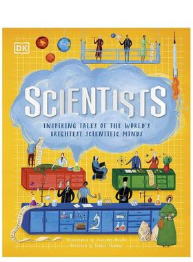 【现货】Scientists: 科学家：世界上聪明科学头脑鼓舞人心的故事 英文原版图书籍进口正版 青少年读物 儿童故事趣味绘本