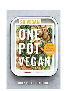 【预售】一锅素食 One Pot Vegan英文进口原版餐饮美食图书Roxy Pope ?Ben Pook