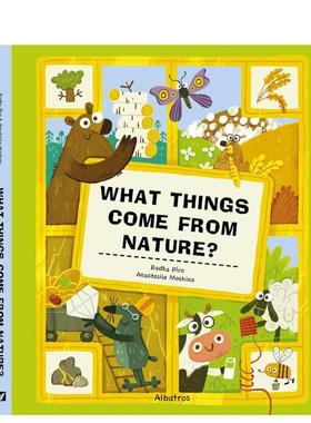 【预售】【翻翻书】大自然给了我们什么？【 Lift the flap】What Does Nature Give Us?英文进口原版儿童趣味图书Radka Piro3-6岁