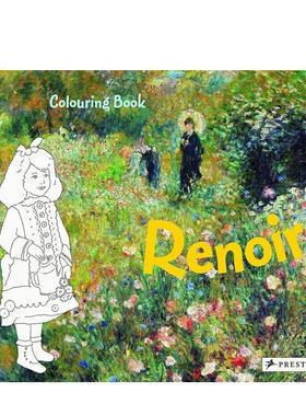 【现货】雷诺阿：绘画本Renoir Coloring Book英文进口原版儿童图书艺术启蒙Annette Roeder