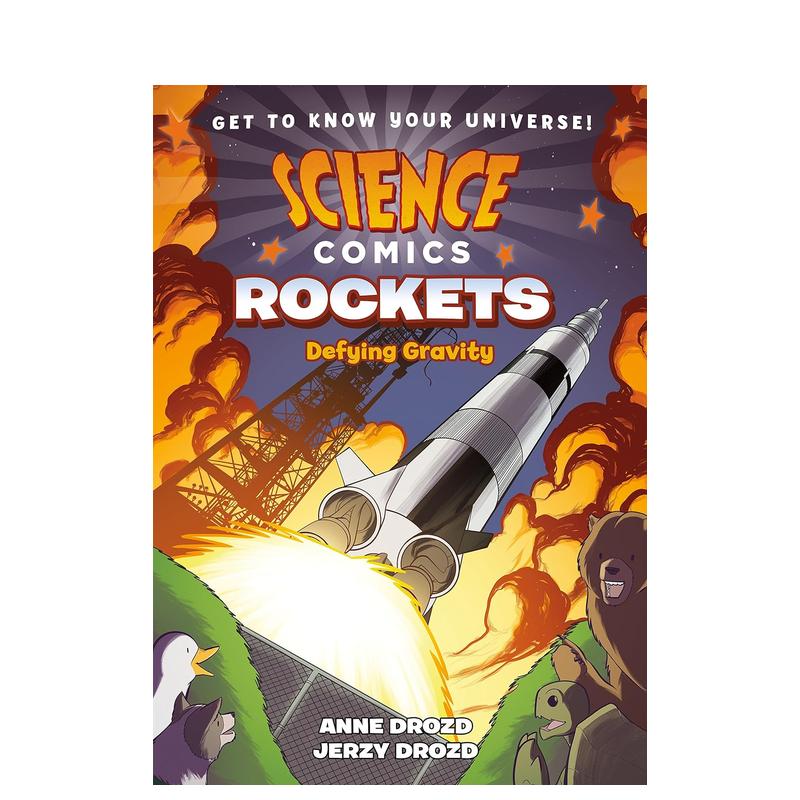 【预售】火箭：挑战重力 【Science Comics】Rockets: Defying Gravity 原版英文儿童漫画 书籍/杂志/报纸 儿童读物原版书 原图主图