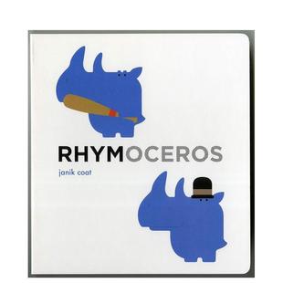 儿童图书3 Coat 押韵词 Zoo Book Grammar 语法动物园 6岁启蒙Janik Rhymoceros英文进口原版 预售
