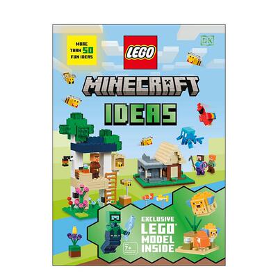【现货】DK乐高我的世界创意宝典 LEGO Minecraft Ideas 英文进口原版儿童绘本图书Shari Last外文正版