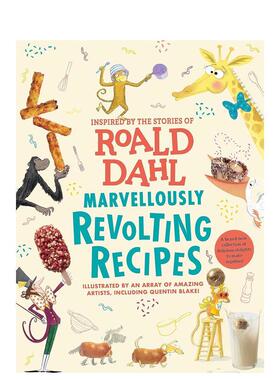 【预售】Marvellously Revolting Recipes，令人吃惊的奇妙食谱  英文进口原版儿童节日庆典绘本 Dahl  Roald外文正版图书