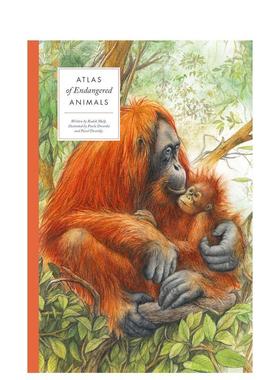 【预售】濒危动物图集【Large Encyclopedias】Atlas of Endangered Animals英文进口原版儿童绘本图书Radek Maly百科