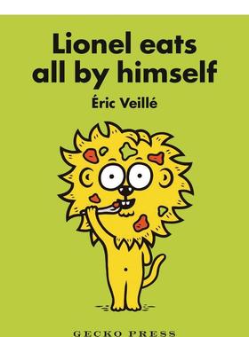 【现货】莱昂内尔自己吃饭Lionel Eats All by Himself 英文进口原版儿童绘本图书 3-6岁 Gecko Press 动物生态环保