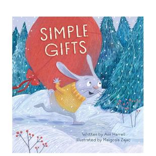 礼物Simple 简单 Gifts英文进口原版 儿童绘本图书3 Harrell节日庆典 6岁Ann 预售