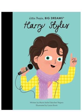 【现货】【小人物 大梦想】哈里·斯泰尔斯 【Little People  Big Dreams】Harry Styles 哈卷 英文进口原版儿童人物传记绘本6-9岁