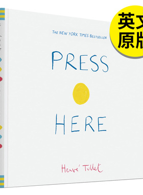 Press Here 点点点：迷你纸板书版 儿童艺术绘本 Herve Tullet 【埃尔维·杜莱系列】单册可拍英文原版图书籍进口正版