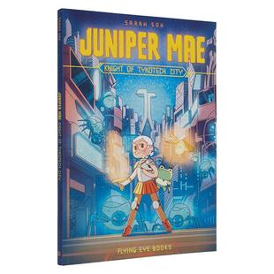 City 预售 朱尼珀·梅冒险系列 6岁Sarah Mae 儿童漫画图书3 泰科城骑士Juniper Soh Knight 英文进口原版 Tykotech