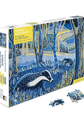 【现货】拼图安妮苏丹：月光觅食 Puzzle Annie Soudain: Foraging by Moonlight 原版拼图