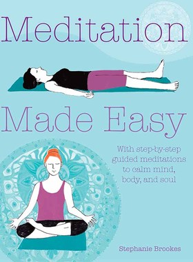 【预售】 Meditation Made Easy :  Guided Meditations to Calm Mind, Body, and Soul，让冥想变得简单: Brookes 心灵/励志