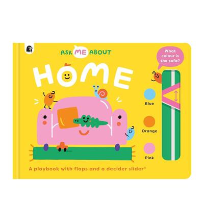 【预售】家 滑动机关翻翻书 【Ask Me About】Home 英文进口原版儿童趣味图书Rebecca Atkinson; Susie Hammer