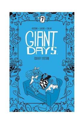【预售】巨人的日子 卷7 Giant Days Library Edition Vol 7  英文漫画 外文进口原版图书籍BOOM Studios