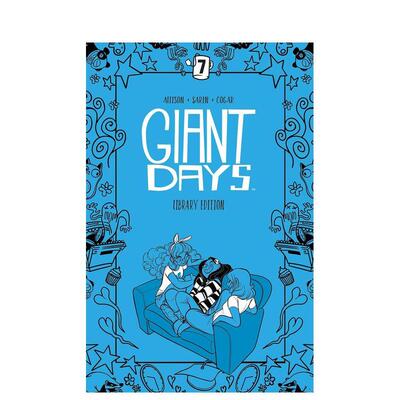 【预售】巨人的日子 卷7 Giant Days Library Edition Vol 7  英文漫画 外文进口原版图书籍BOOM Studios
