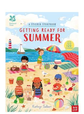【现货】【准备就绪】国家信托基金： 为夏天做好准备（贴纸故事书）National Trust: Getting Ready for Summer, A Sticker Stor