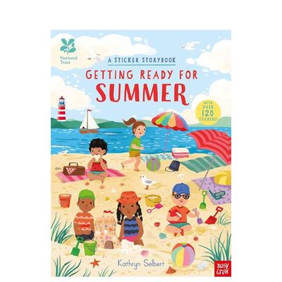 【现货】【准备就绪】国家信托基金： 为夏天做好准备（贴纸故事书）National Trust: Getting Ready for Summer, A Sticker Stor