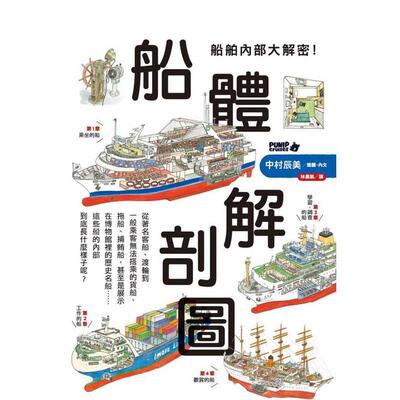 【预售】船舶内部大解密！船体解剖图  港台中文繁体科普图书籍 PUNIP cruises／中村辰美 枫树林出版社