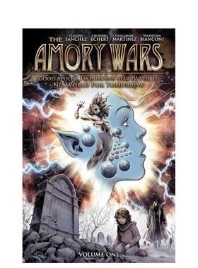 【预售】阿莫里战争：明日无界 卷1The Amory Wars: No World for Tomorrow Vol. 1英文漫画进口原版图书籍Claudio Sanchez  Chon