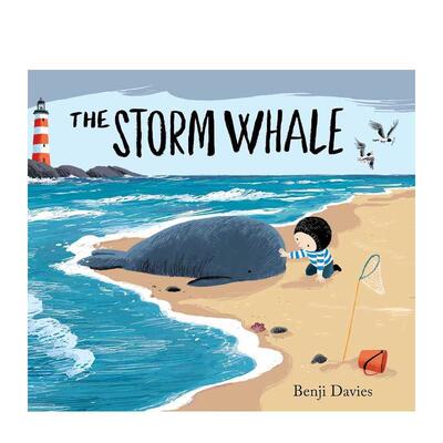 【现货】【Storm Whale】The Storm Whale，【英国获奖插画师Benji Davies】浴缸里的鲸鱼 英文进口原版儿童人际关系图书Benji Da