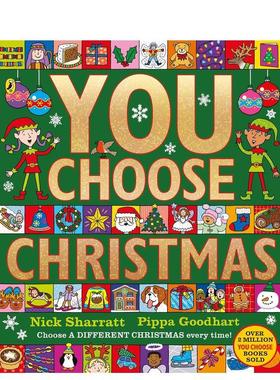 【预售】你来选圣诞故事 You Choose Christmas英文进口原版儿童绘本图书Goodhart, Pippa
