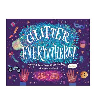 Everywhere 处处闪光Glitter 英文进口原版 儿童图书3 Barton 6岁艺术启蒙Chris 预售