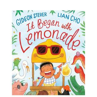 图书儿童绘本Gideon 6岁 故事开始于柠檬水It Cho3 Lian Sterer Lemonade英文进口原版 with Began 预售