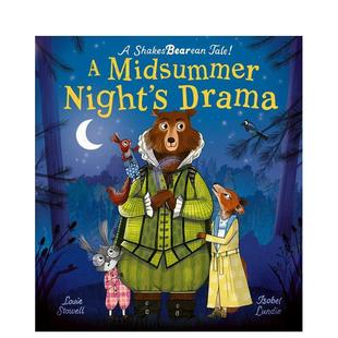 绘本 Sto 图书儿童绘本Louie Midsummer 现货 莎士比亚风格 Night Shakesbearean 仲夏夜之戏 Drama英文进口原版 Tales