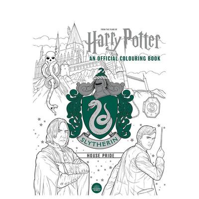 【预售】哈利波特：斯莱特林学院的骄傲：官方涂色本 Harry Potter: Slytherin House Pride 原版英文儿童趣味