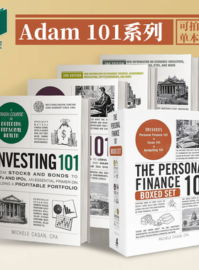 【Adam 101系列】The Personal Finance 101 Boxed Set个人理财/股市/投资/税/经济学（单册可拍）英文进口原版商业行销图书Michel