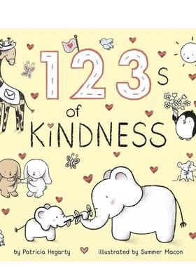 【预售】善意123 123 Of Kindness 进口原版英文儿童启蒙图书0-3岁Hegarty  Patricia外文正版