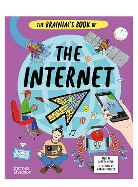 【现货】超天才之书：互联网如何运作 【Brainiacs】The Brainiac's Book of the Internet 英文进口原版儿童知识百科绘本T&H9-12