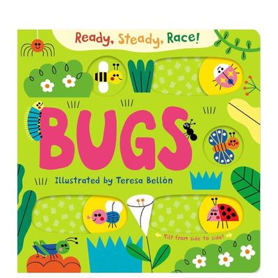 【预售】预备，稳住，冲！昆虫竞速赛 Ready， Steady， Race! Bugs英文进口原版儿童趣味图书Books Macmillan Children's