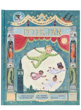 【预售】梦幻剧场：彼得·潘 立体有声书 All the World's a Stage: Peter Pan 英文进口原版儿童立体 经典乐章 经典传奇J. M. Ba
