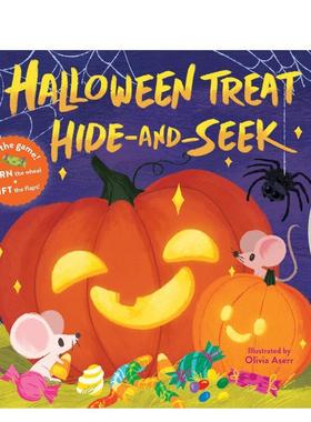 【预售】万圣节礼物捉迷藏Halloween Treat Hide-and-Seek英文进口原版儿童绘本图书3-6岁Chronicle Books and Olivia Aserr节日庆