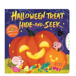 Books Aserr节日庆 Treat Seek英文进口原版 儿童绘本图书3 and 万圣节礼物捉迷藏Halloween Hide Olivia 6岁Chronicle 预售