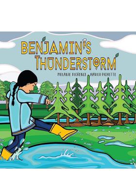 【预售】本杰明的雷雨 Benjamin's Thunderstorm 英文进口原版儿童绘本Florence  Melanie  Pichette  Hawlii外文正版图书