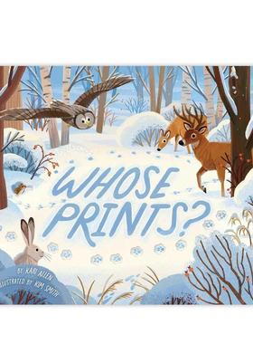 【预售】雪地足迹Whose Prints? 英文进口原版儿童绘本图书 3-6岁 Little simon 动物生态环保