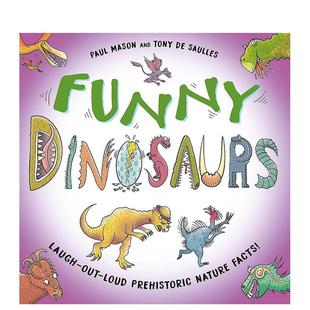 现货 儿童绘本图书Paul 有趣 Dinosaurs英文进口原版 Mason百科 恐龙Funny