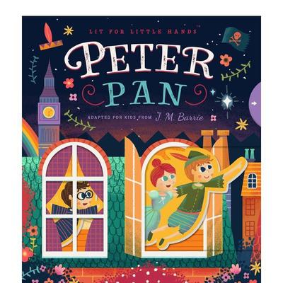 【预售】【小手翻翻】彼得潘 经典读物机关书【Lit for Little Hands】Peter Pan英文进口原版图书儿童绘本Ogla Skomorokhova3-6岁