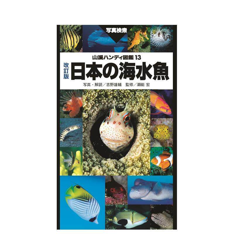 【预售】日本の海水鱼　改订版，日本的海水鱼 修订版 日文进口原版艺术设计图书籍 日文图鉴 吉野 雄辅 山と渓谷社