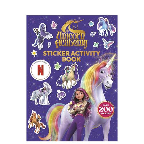 【预售】独角兽学院 贴纸活动书 Unicorn Academy Sticker Activity Book 英文进口原版儿童趣味图书Random House外文正版