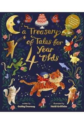 【现货】4岁孩童故事宝库A Treasury of Tales for Four-Year-Olds英文进口原版儿童故事图书Heidi Griffiths3-6岁