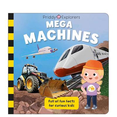 【预售】【普里迪探索者】巨型机器 Priddy Explorers: Mega Machines 英文进口原版儿童绘本Roger Priddy Priddy Books外文图书籍