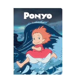 Ponyo 现货 Studio 进口明信片 崖上 原版 吉卜力工作室 宫崎骏Studio 波妞：30张明信片珍藏集 Postcards Ghibli